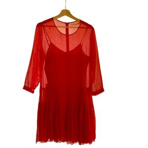 Alexa Chung for Madewell Carine Dress silk Size 10